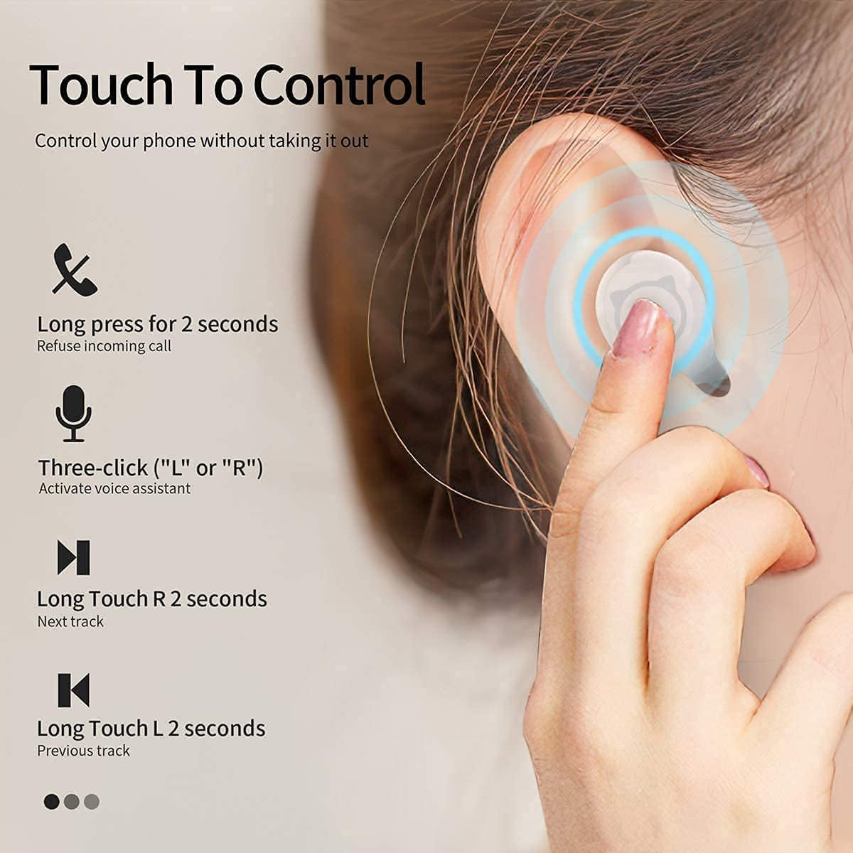 Wireless Earbuds,Cartoon Wireless Bluetooth 5.0 Headset Built-In Mic,Cute Panda Earbuds,Ipx5 Waterproof Headphones,Wireless Sports Earphones,36H Playtime Hifi Stereo Deep Bass Earbuds