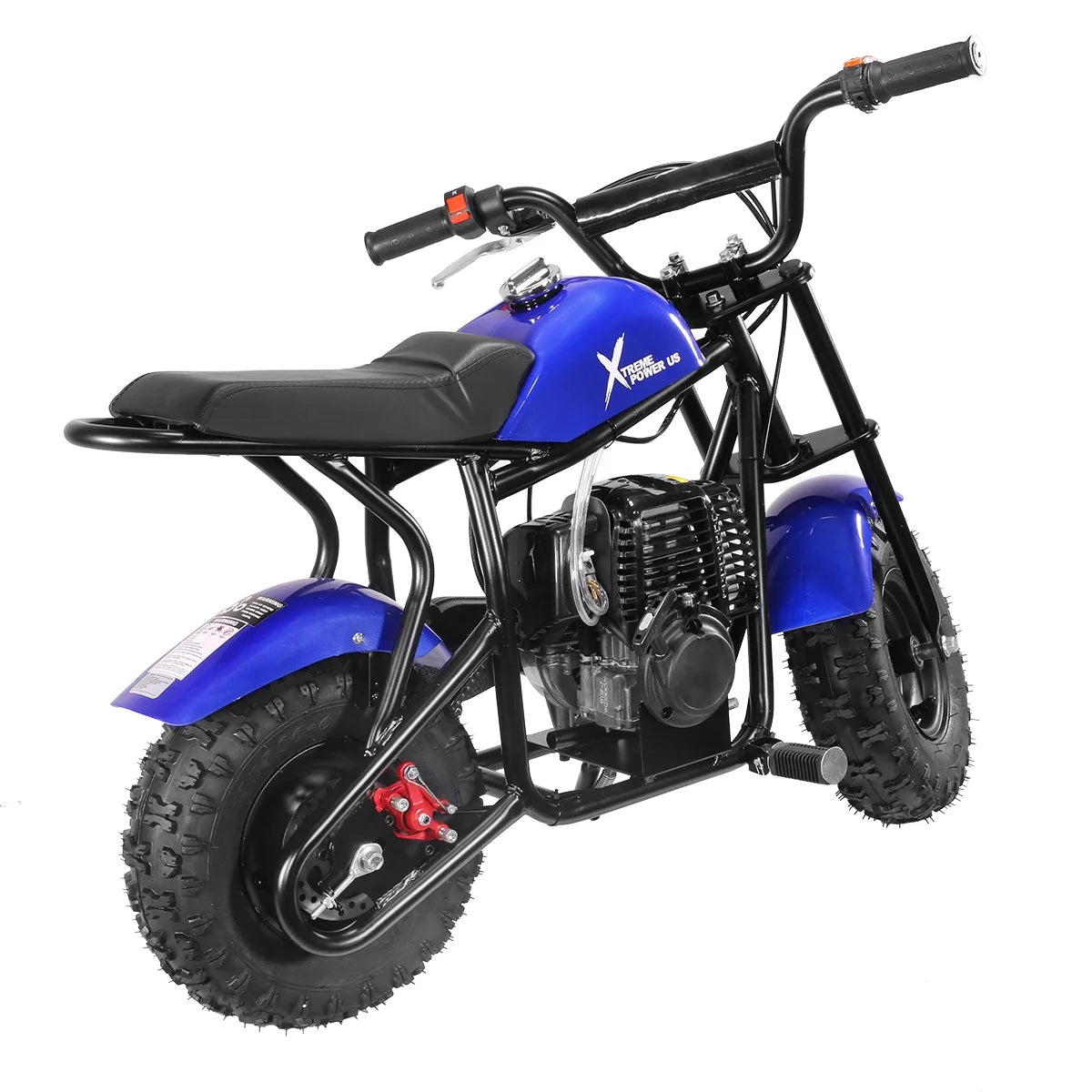 40CC Trail Off-Road Dirt Bike 4-Stroke Gas-Powered Motorcycle Pocket Bike Ride-On Kids Mini Bike, Blue