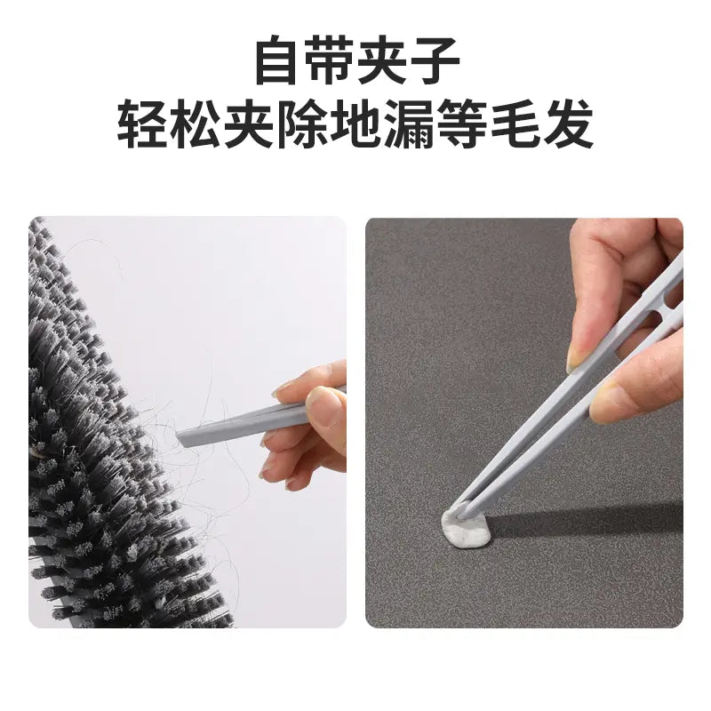Floor Scrub Brush with Long Handle, Cleaning Brush,3 in 1 Scrape and Heavy-Duty Stiff Bristle Scrubber Brush for Cleaning Shower Bathroom, Patio, Garage, Kitchen, Wall and Deck,Mother'S Day Gift