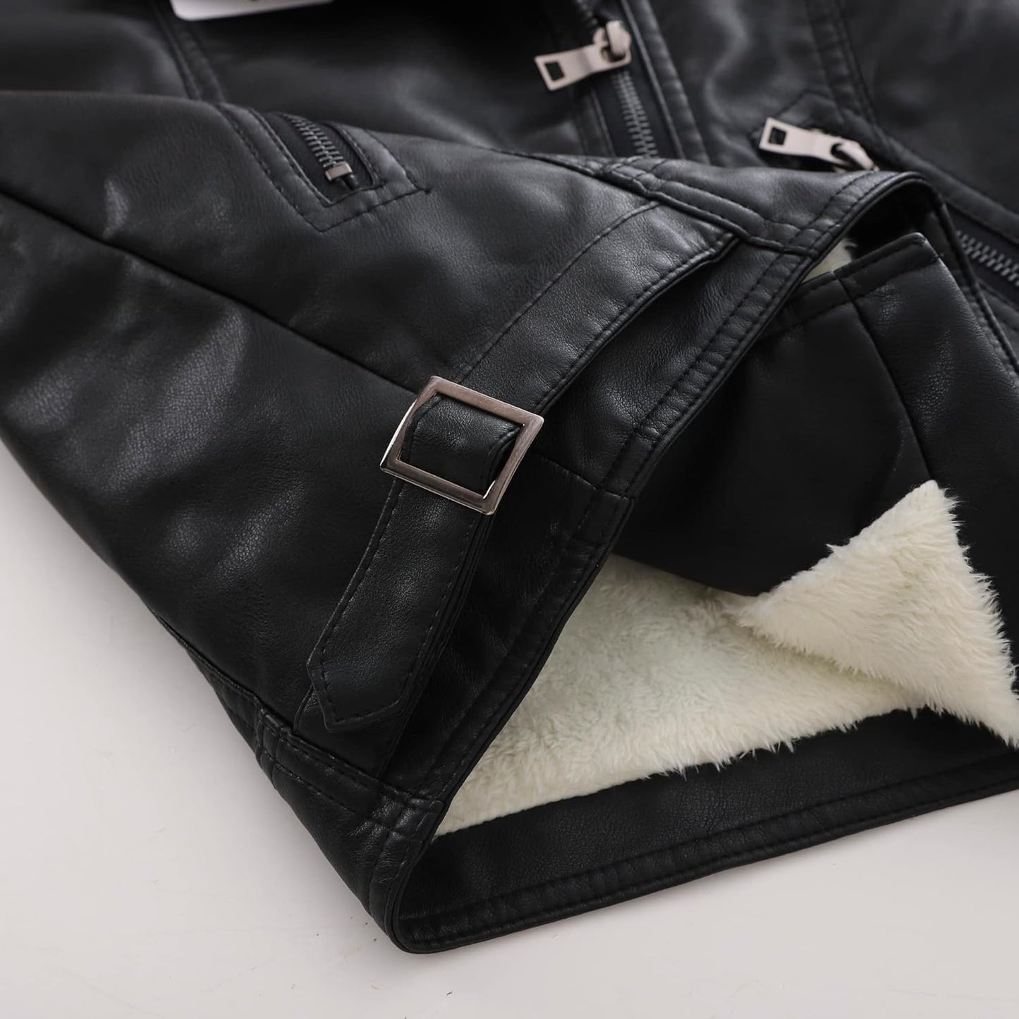 Children Collar Motorcycle Faux Leather Coats Kids Bomber PU Soft Leather Jackets