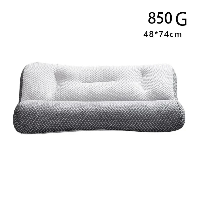 "Ultimate Comfort: Super Ergonomic Orthopedic Cervical Contour Pillow for All Sleep Positions - Relieve Neck and Shoulder Pain!"