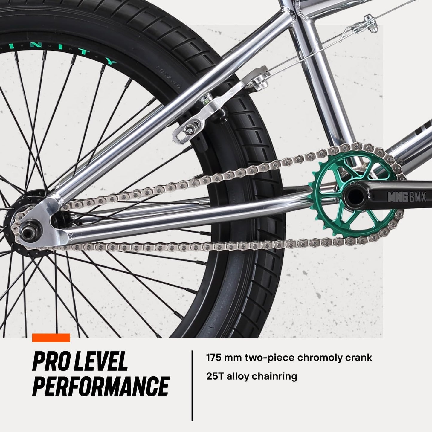 Legion Freestyle BMX Bike for Advanced-Level or Professional Riders, Adult Men Women, 4130 Chromoly Frame, and 20-Inch Wheels