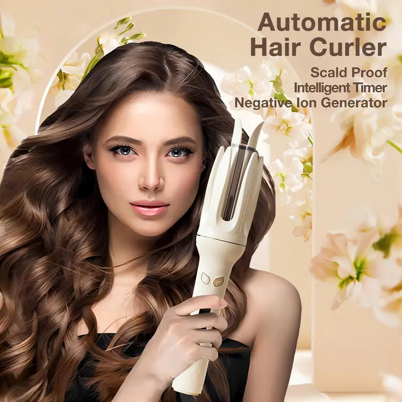 Automatic Hair Curling Iron, 28Mm Hair Curler, Negative Ion Automatic Hair Hair Curl Wand, 4 Modes Temperatures Curling Iron for Women, Hair Styling Tools for Home