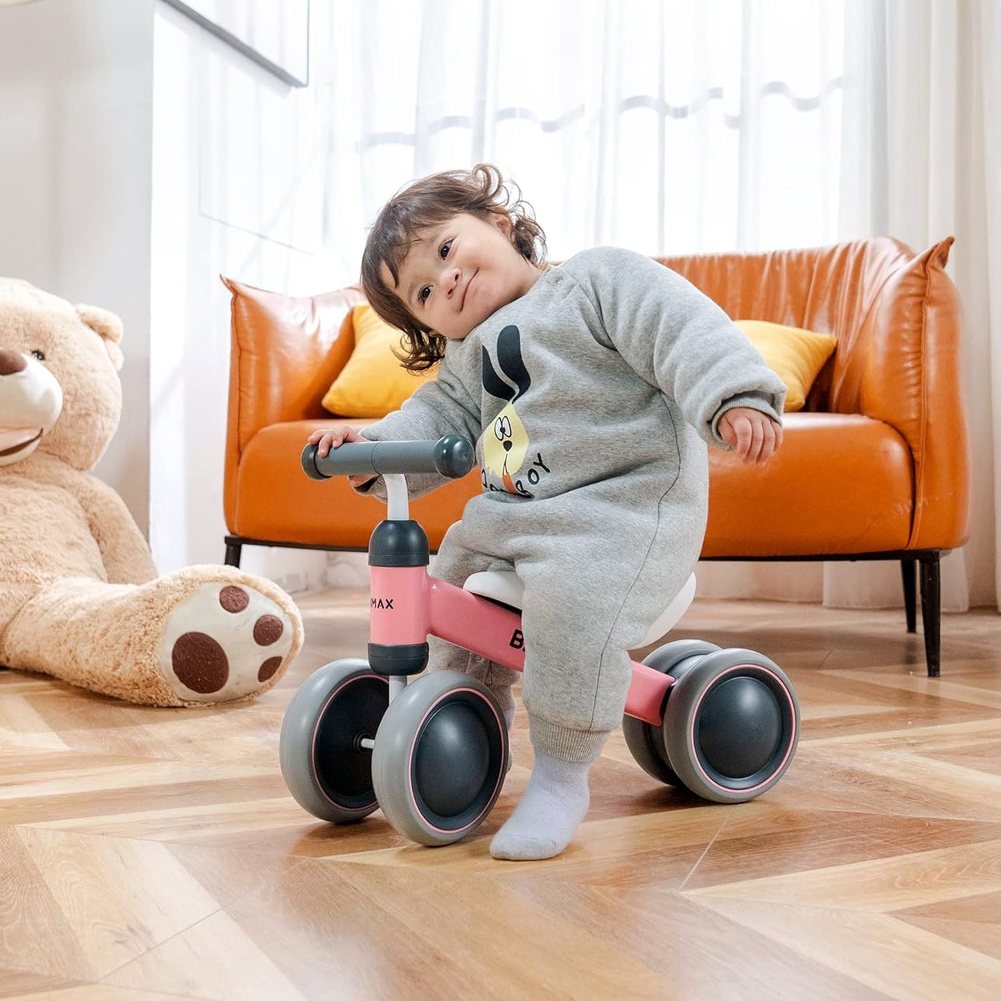 🚴♂️✨ Tykebike® Balance Bike for Little Adventurers! Perfect for toddlers 1-2 years! Lightweight, easy-glide wheels, and safer steering for indoor & outdoor fun! 🌟👶 #ToddlerFun #BalanceBike