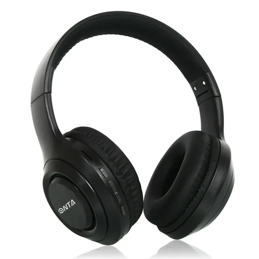 Noise Cancelling Headphones with Microphone Wireless Over-Ear Bluetooth Headphones, Hi-Res Audio, Deep Bass, Memory Foam Ear Cups, Quick Charge, for TV, Travel, Home Office