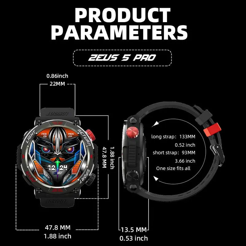 Waterproof Smart Watch, 1 Piece Fitness Tracker with Heart Rate Monitor, Waterproof Sleep Monitor for Android & Ios Phones