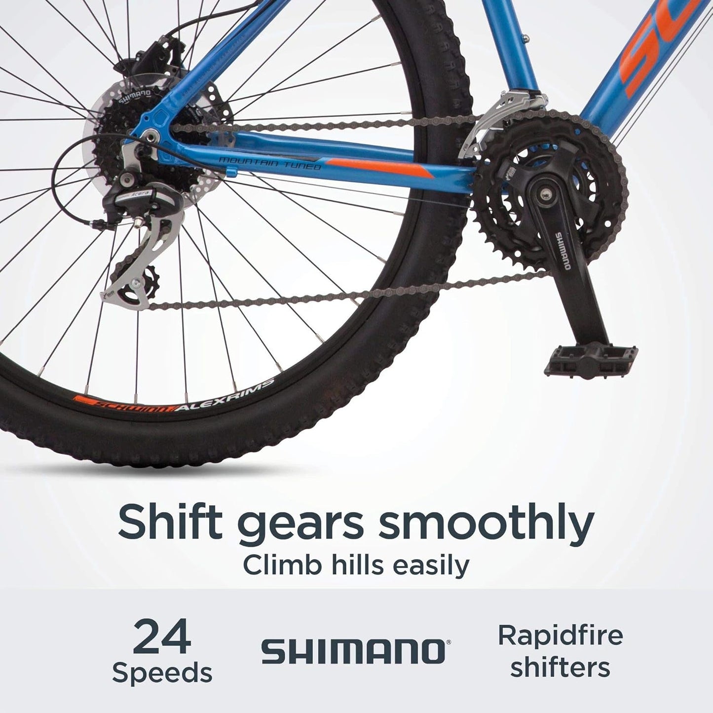 Mesa Adult Mountain Bike, 21-24 Speeds, 27.5-Inch Wheels, Small to X-Large Aluminum Frame, Multiple Colors