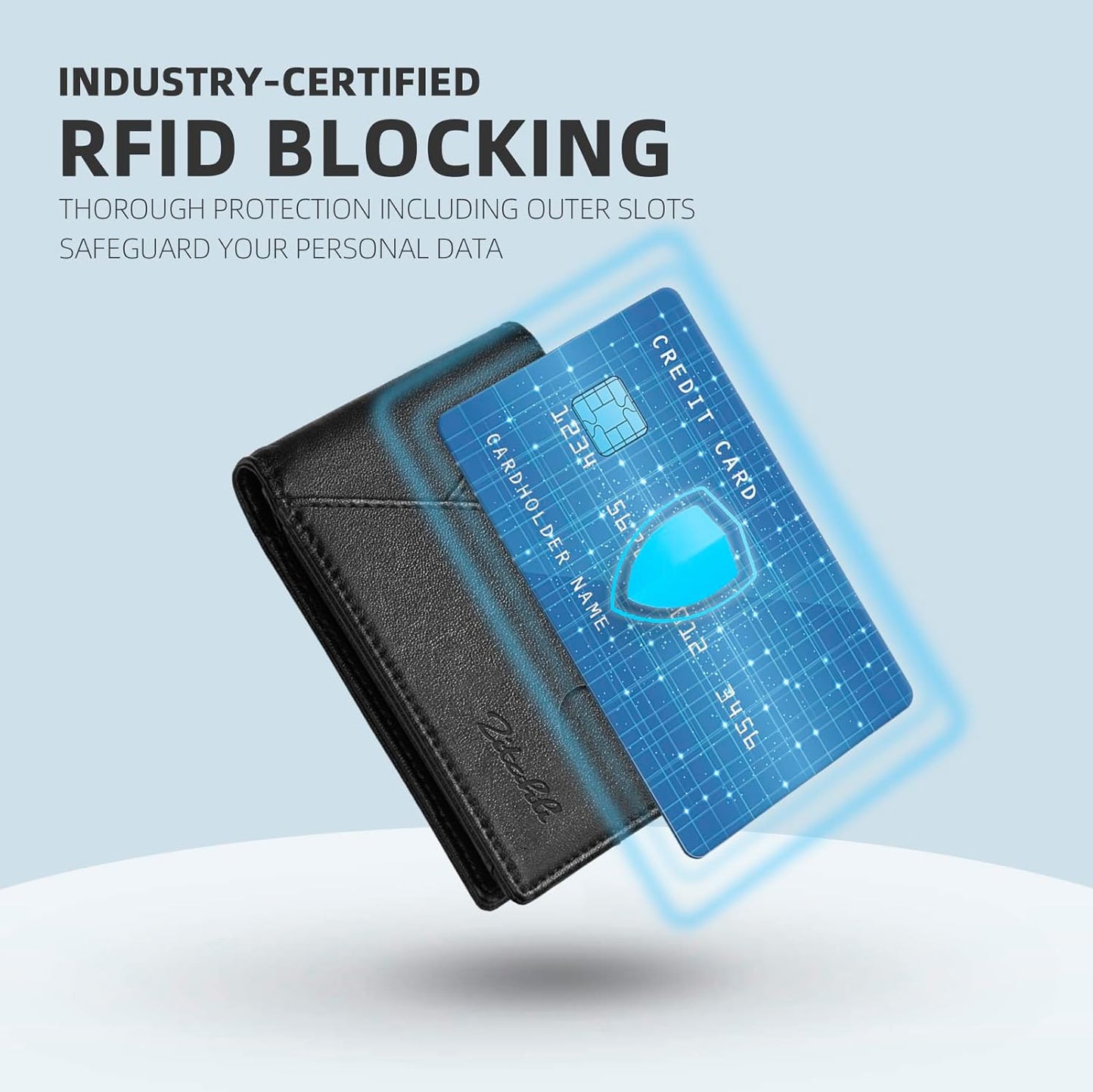Wallet for Men,Mens Wallet,Slim Leather Bifold,Rfid Blocking 11 Slots Gift Boxβ¦