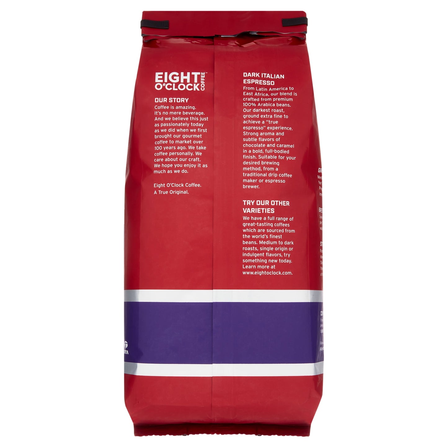 Dark Italian Espresso Dark Roast Whole Bean Coffee Bag, 32 Oz