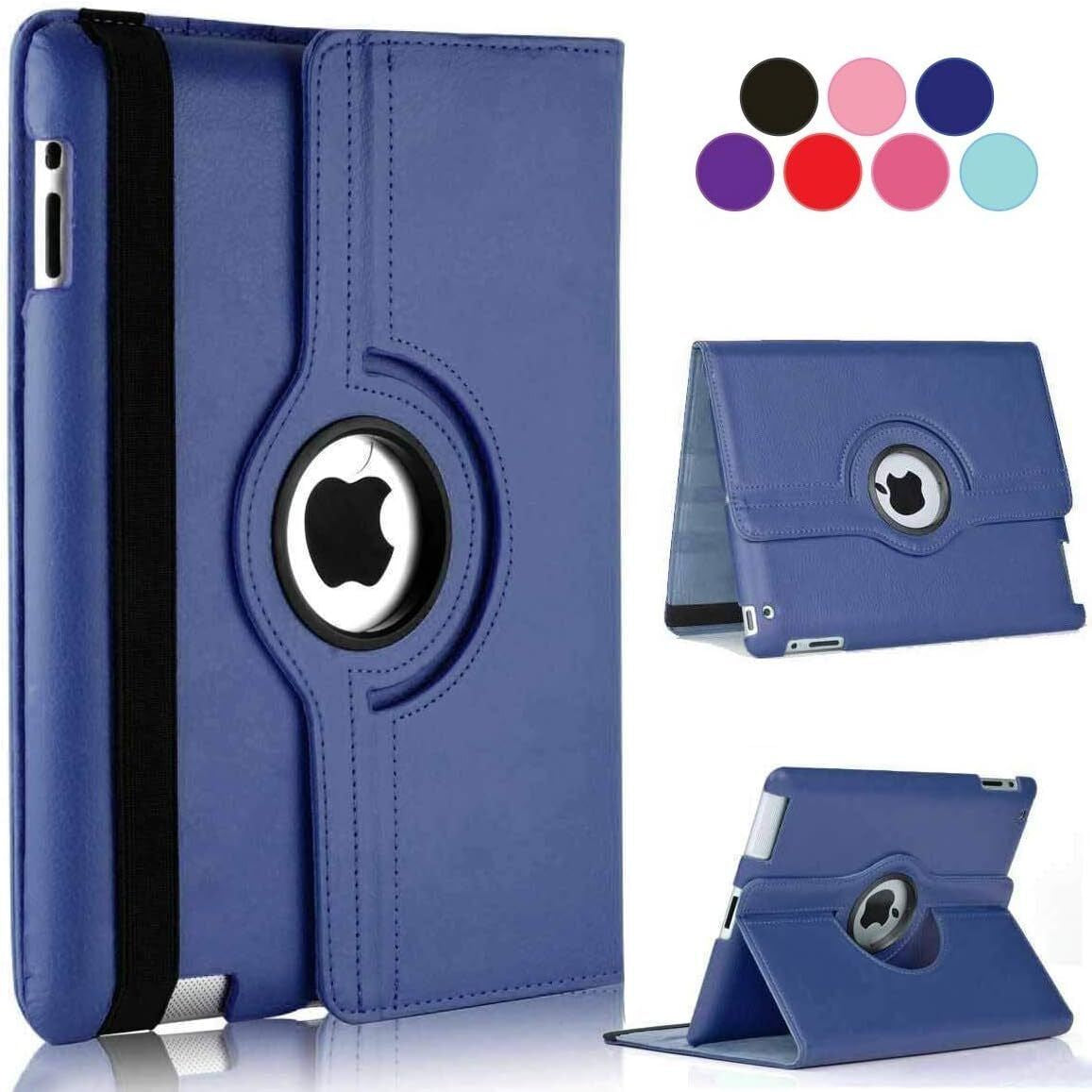 For Ipad 10Th 9Th 8Th 7Th 6/5Th Gen Leather Smart Flip Case Rotating Stand Cover