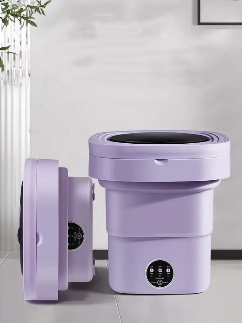 Portable Foldable Washing Machine, Mini Washing Machine, Underwear, Baby Clothes and Other Small Clothes for Deep Cleaning. Suitable for Apartments, Dormitories, Hotels.