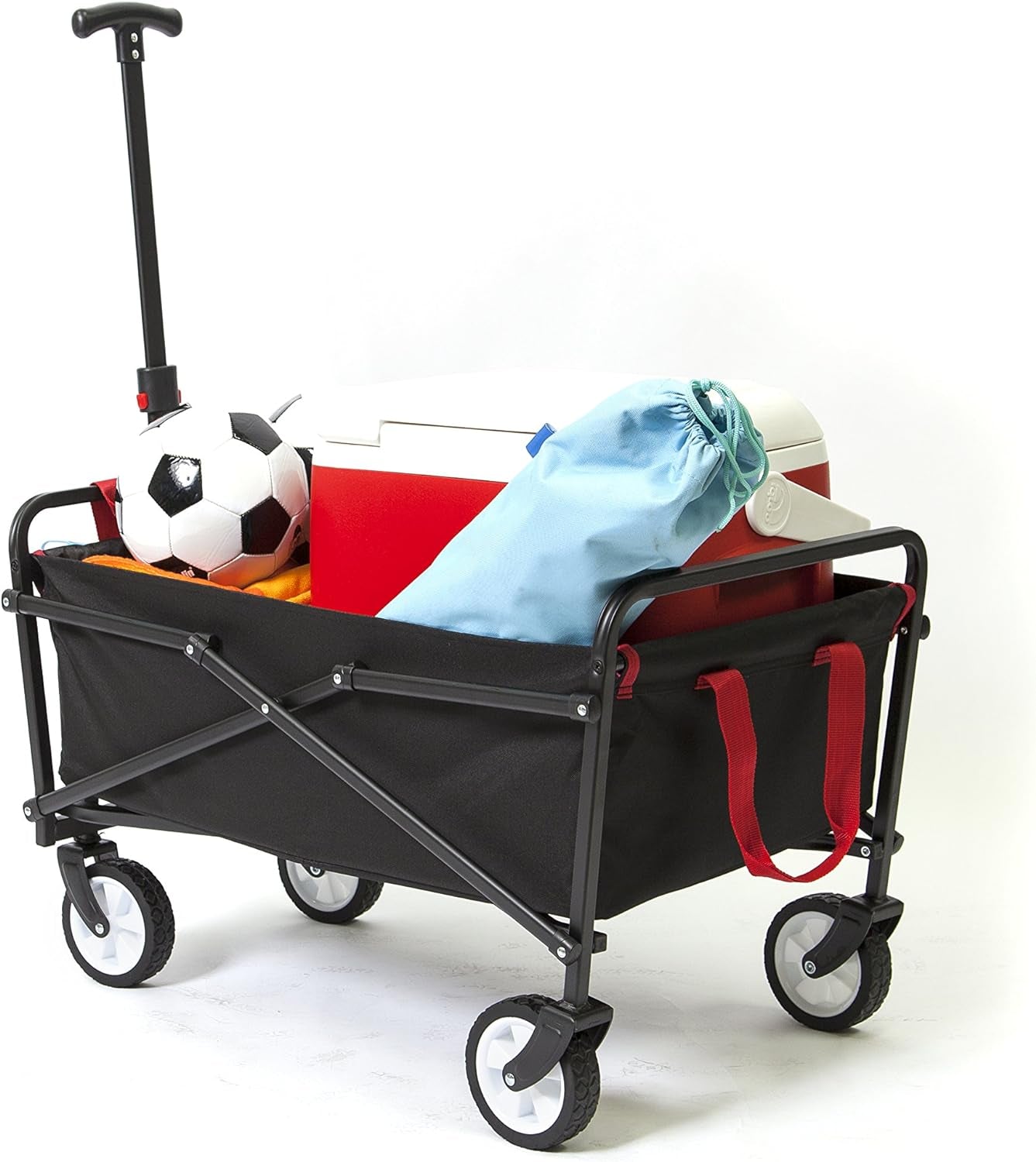 "ππ Get Ready for Adventure with Our Collapsible Folding Beach Wagon in Sleek Black! Perfect for Outdoor Fun! ποΈβ¨"