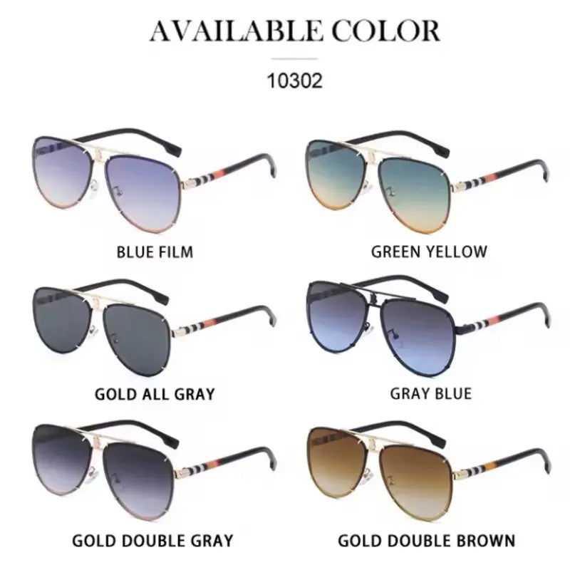 Luxury Retro Classic Design Sunglasses Famous Trendy Vintage Men and Woman Sunglasses Uv400 Protection Lenses Shades