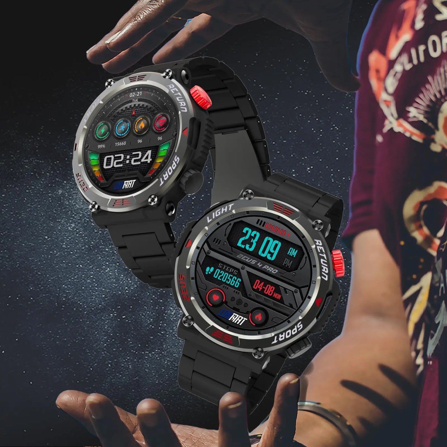 Waterproof Smart Watch, 1 Piece Fitness Tracker with Heart Rate Monitor, Waterproof Sleep Monitor for Android & Ios Phones