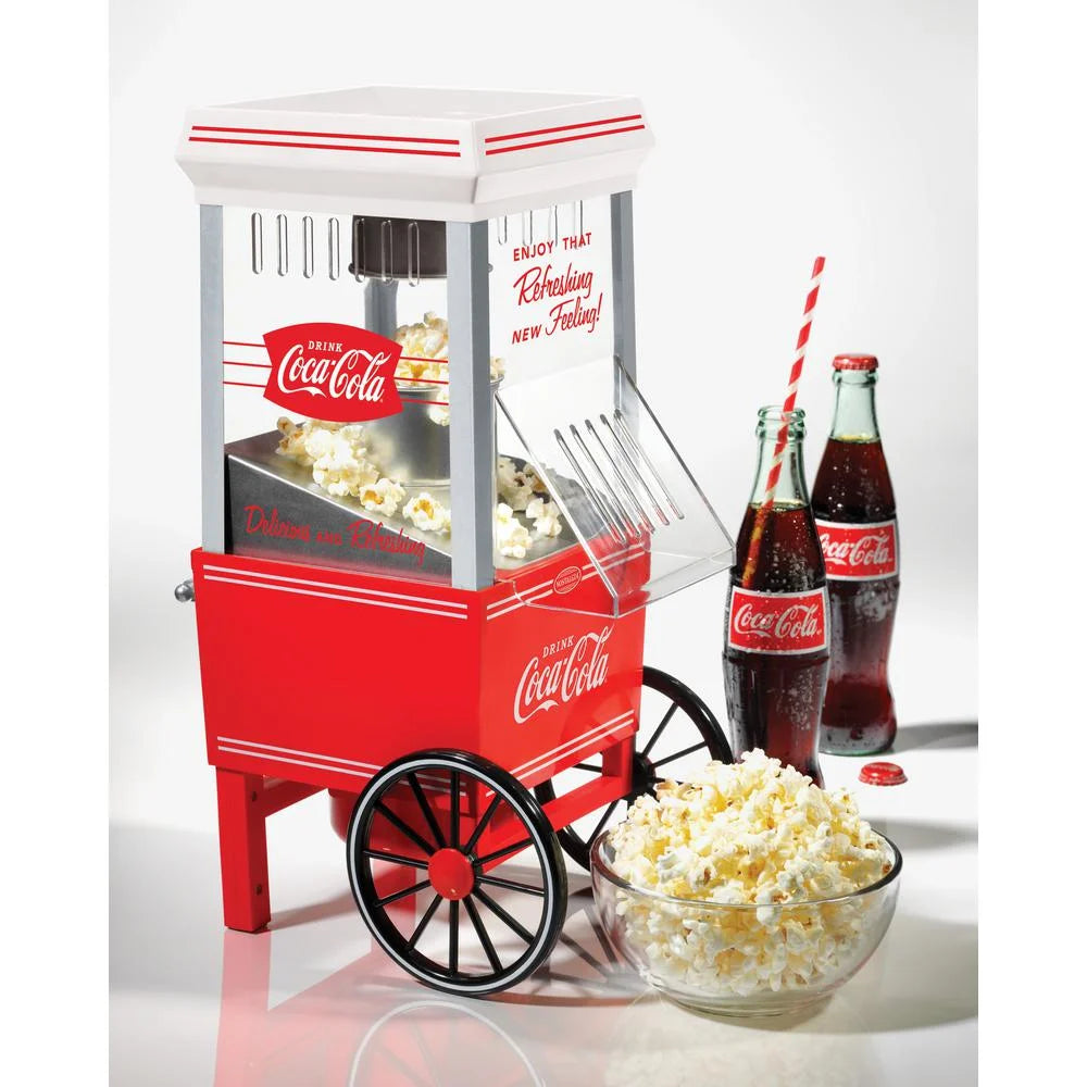 Coca-Cola 12-Cup Hot Air Popcorn Maker, Red, OFP501COKE