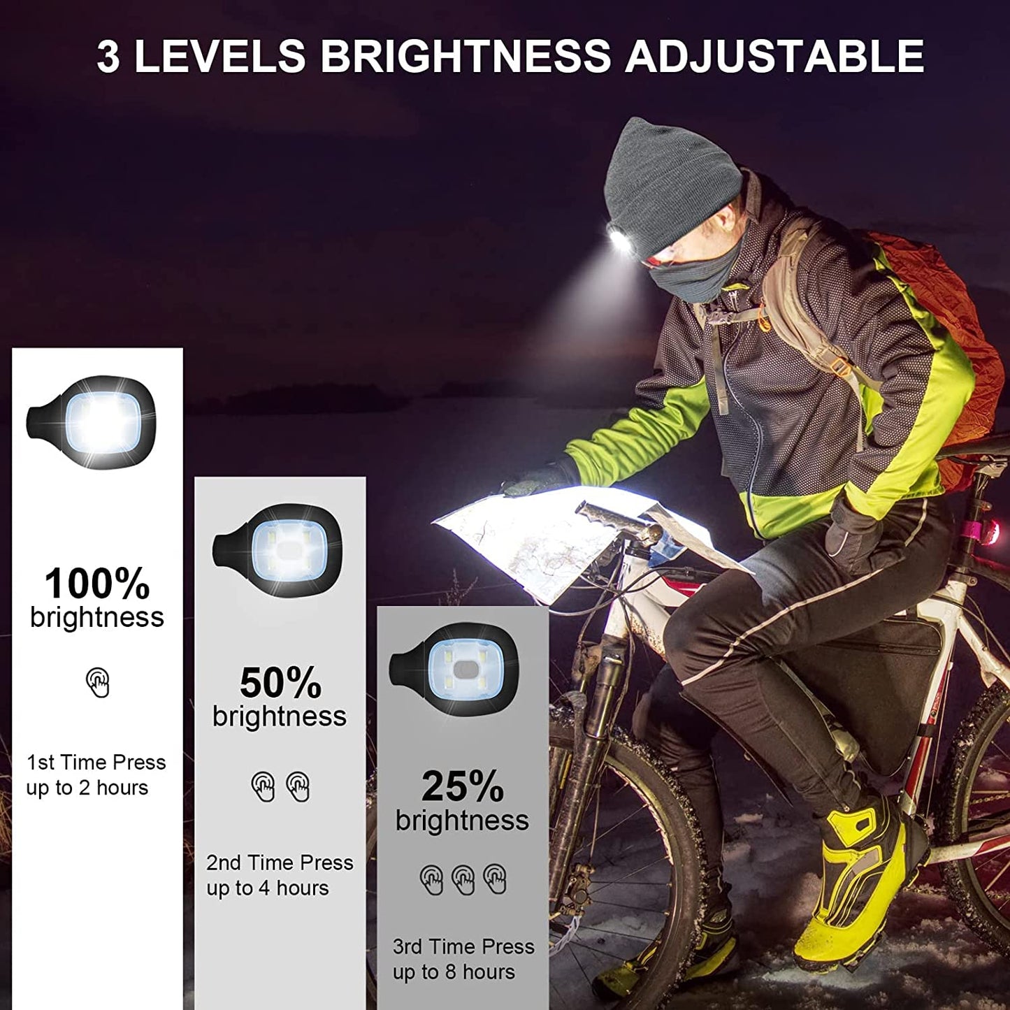 "Stay warm and shine bright this winter! π Check out our LED Lighted Beanie - the perfect unisex knitted hat with a rechargeable headlamp! π Great tech gift for dads, men, and outdoor lovers! π§’π‘ #WinterEssentials #TechGifts"