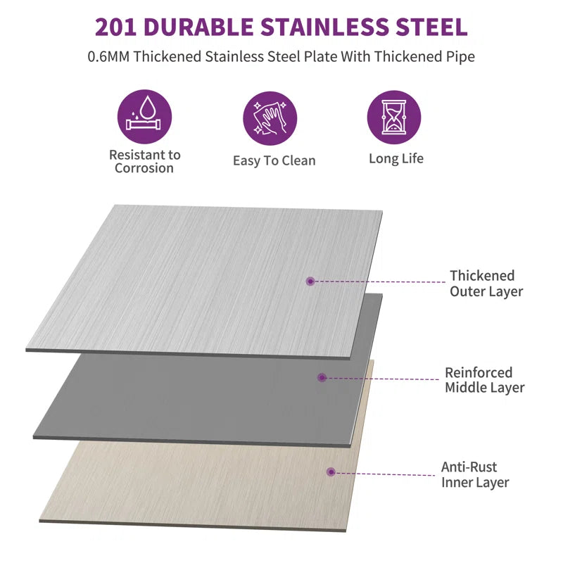 Stainless Steel 31.4'' H Work Table