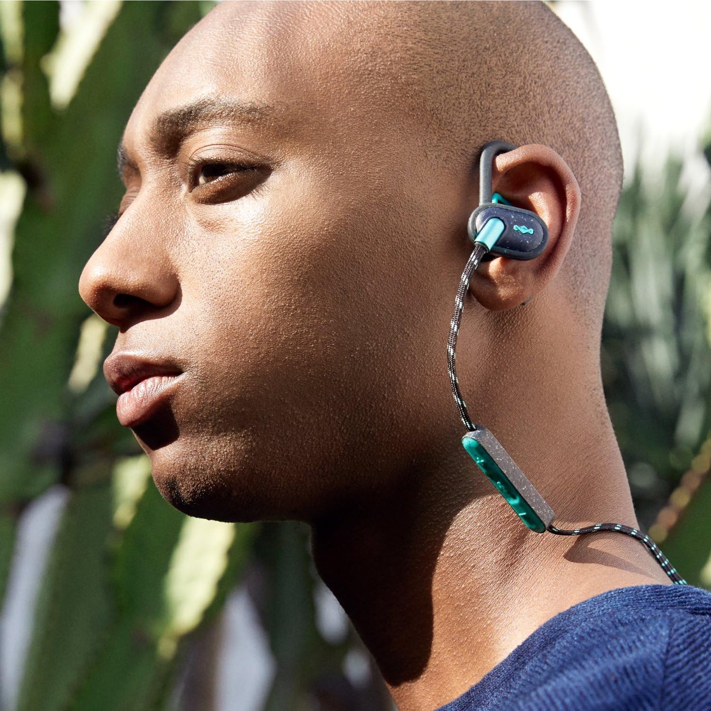 Uprise: Wireless Earphones with Microphone, Bluetooth Connectivity, 8 Hours of Playtime, and Sustainable Materials (Teal)