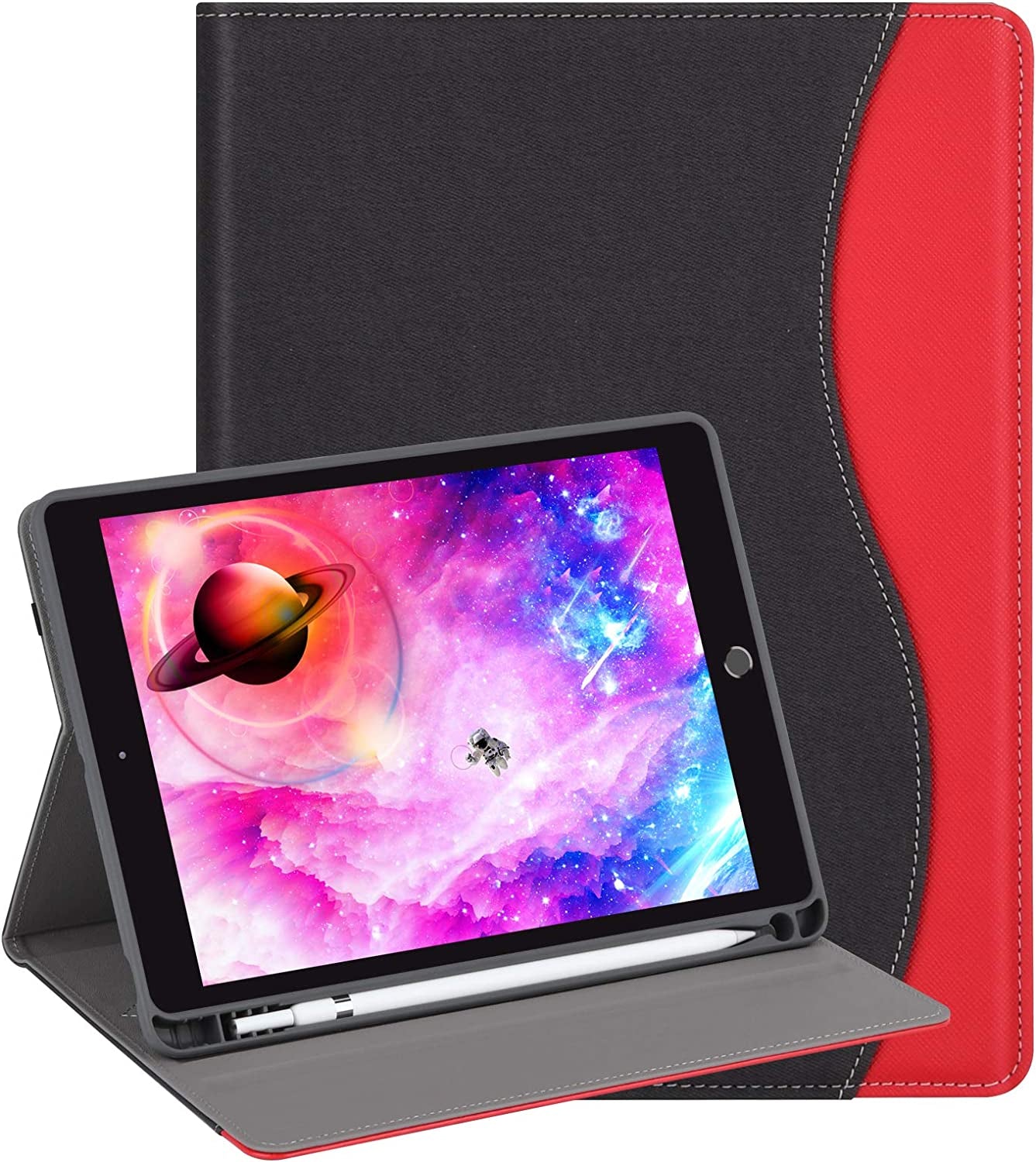 "Stylish & Functional: Leather Folio Case for iPad 9th/8th/7th Gen! π±β¨ Multiple Viewing Angles, Pencil Holder & Auto Sleep/Wake Feature! ποΈπ‘οΈ #iPadCase #TechStyle"