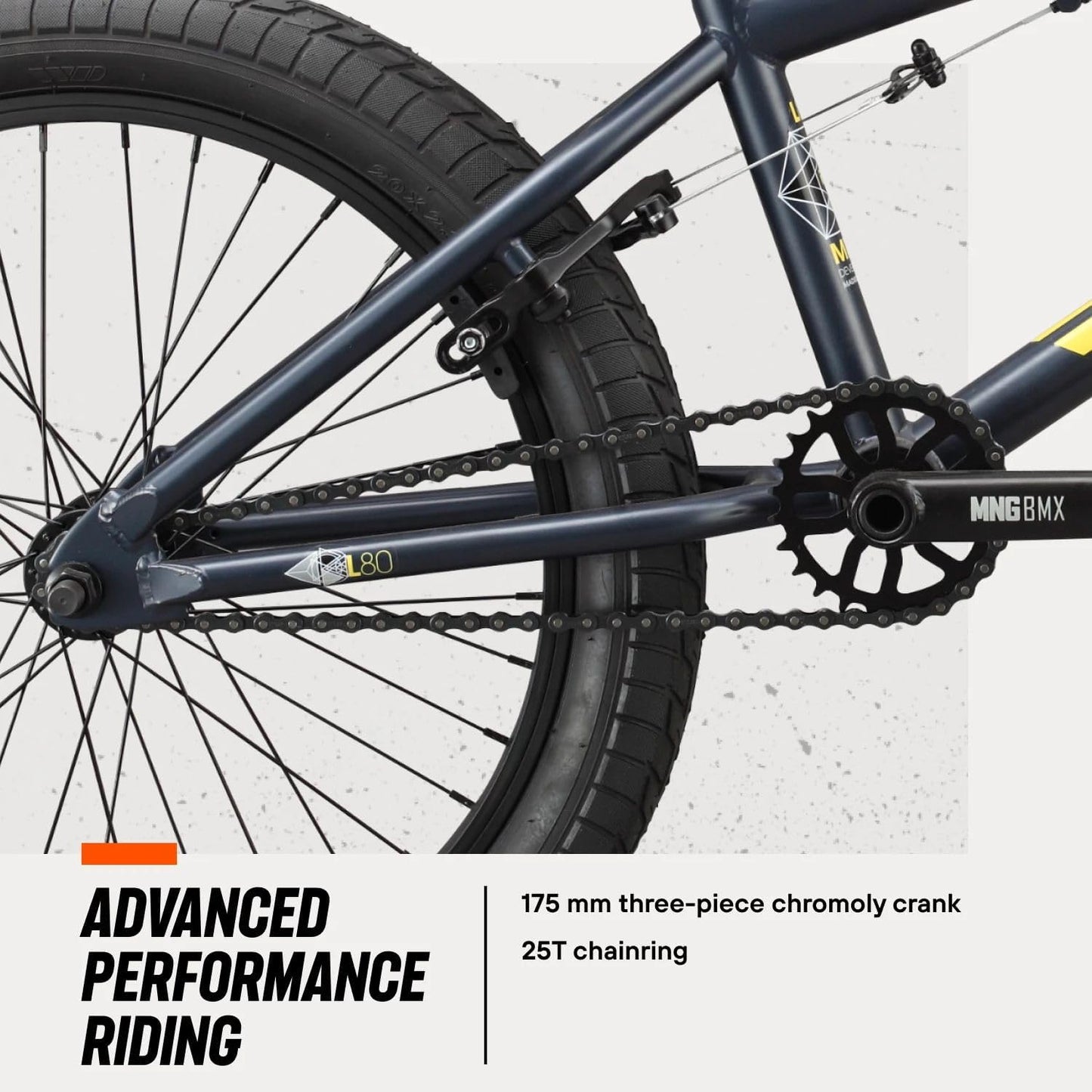 Legion Freestyle BMX Bike for Advanced-Level or Professional Riders, Adult Men Women, 4130 Chromoly Frame, and 20-Inch Wheels