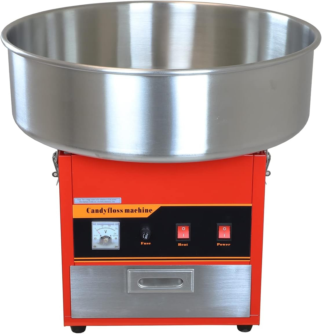 Large Commercial Cotton Candy Machine Party Candy Floss Maker Red