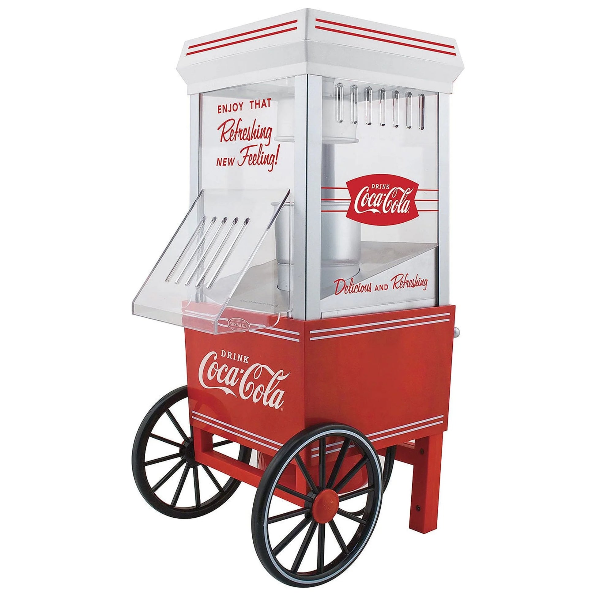 Coca-Cola 12-Cup Hot Air Popcorn Maker, Red, OFP501COKE