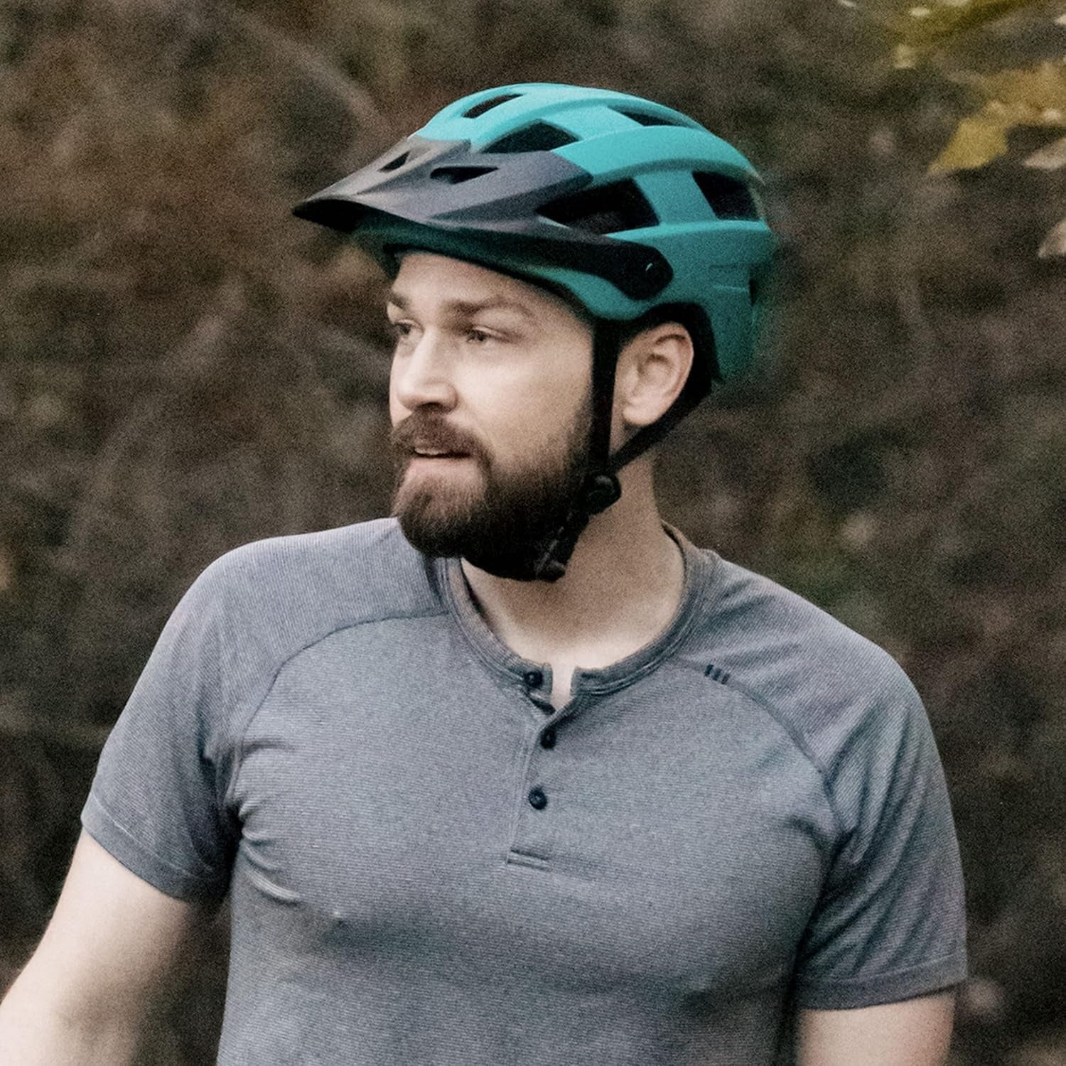 Rowan Mountain Bike Helmet for Adults - MTB Style with Removable Visor and EPS Foam Interior for Men & Women – Adjustable Size, Lightweight & Breathable