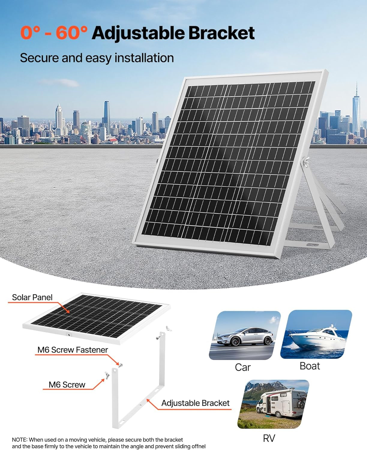 Power Up Your Adventures with the 20W 12V Solar Panel Battery Charger - Efficient, Reliable, and Weatherproof!
