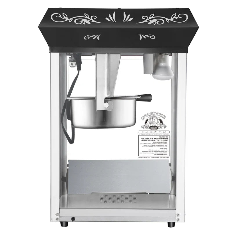 8 Oz. Tabletop Popcorn Machine, Popcorn Machine Stand / Cart