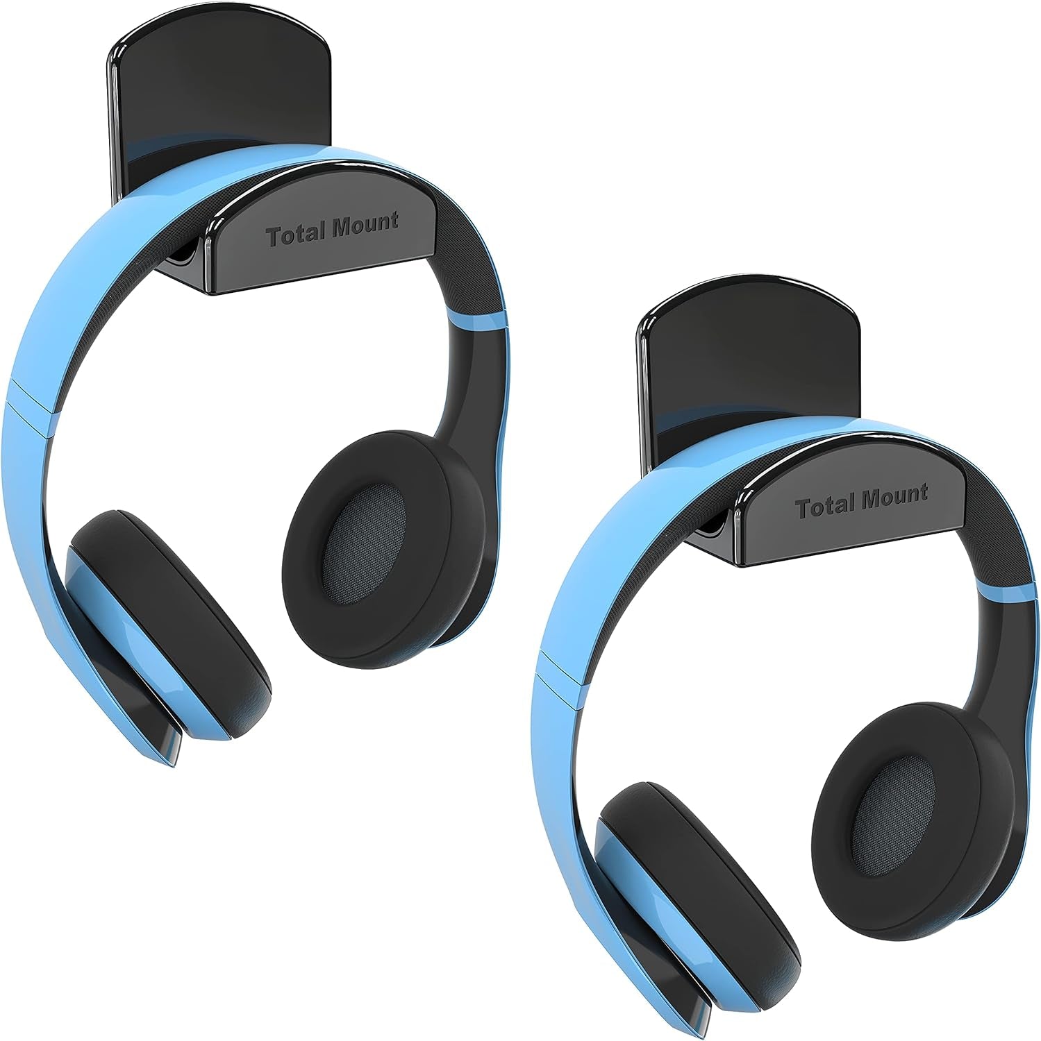 🎧 Keep Your Space Tidy! Studio-Grade Black Headphone Holder - No Screws or Damage, Just Hang & Go! 🖤✨ #HeadphoneHolder #HomeOrganization