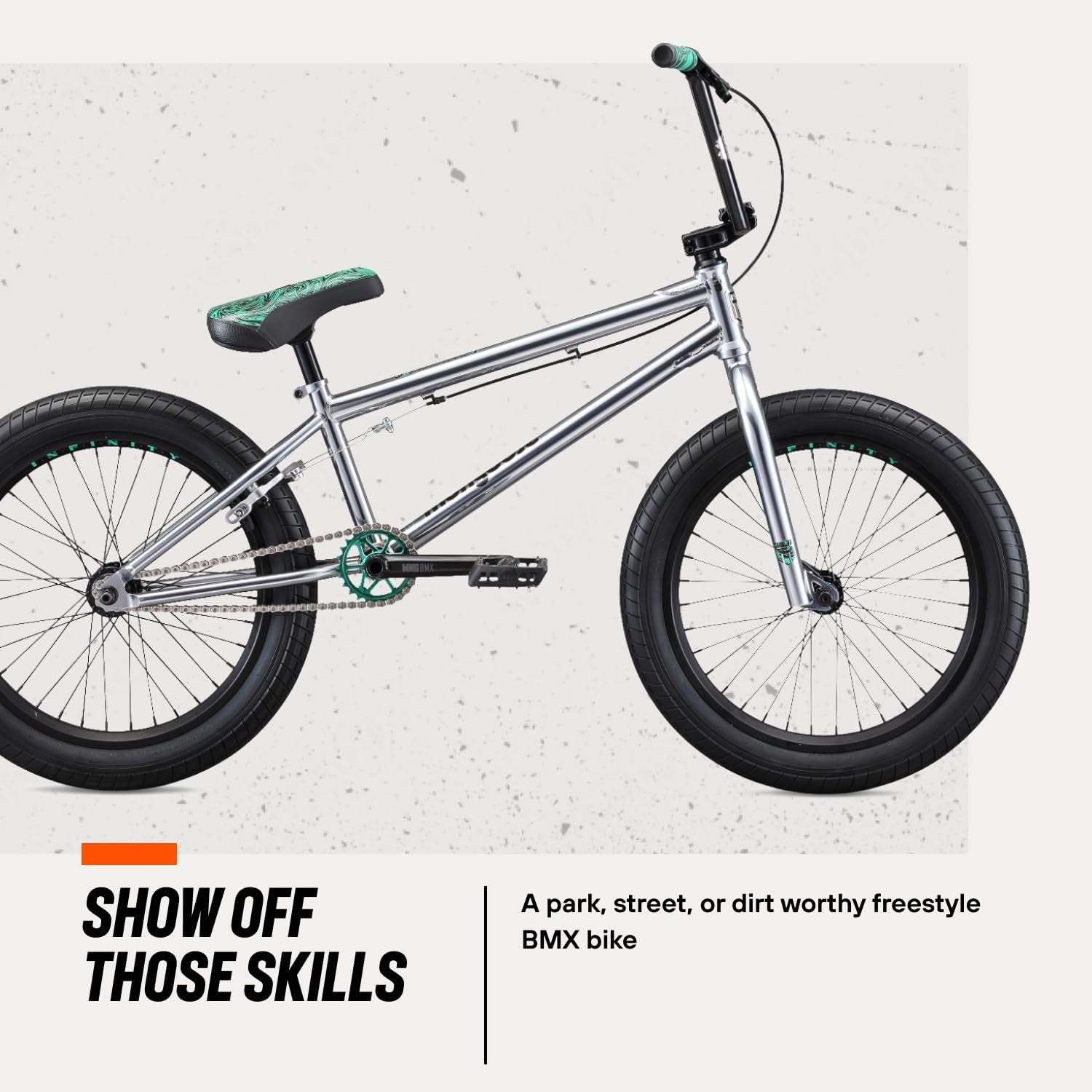 Legion Freestyle BMX Bike for Advanced-Level or Professional Riders, Adult Men Women, 4130 Chromoly Frame, and 20-Inch Wheels