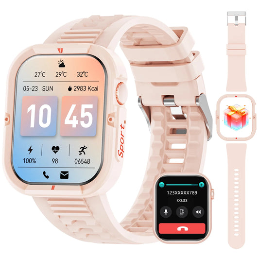 1.85 Inch Smart Watch for Women, Pink