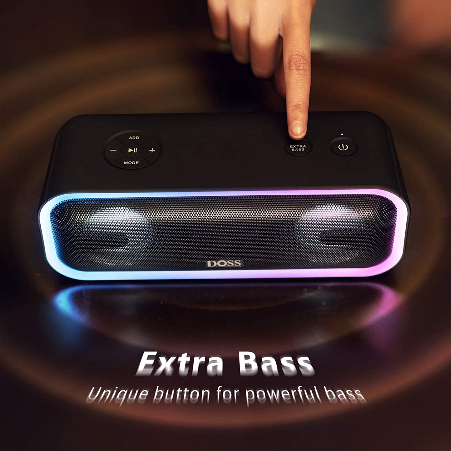 Unleash Your Sound Experience with the SoundBox Pro+ Bluetooth Speaker - 24W Immersive Stereo Sound, Booming Bass, IPX6 Waterproof, and 15 Hours of Playtime - Perfect for Parties and Outdoor Adventures!