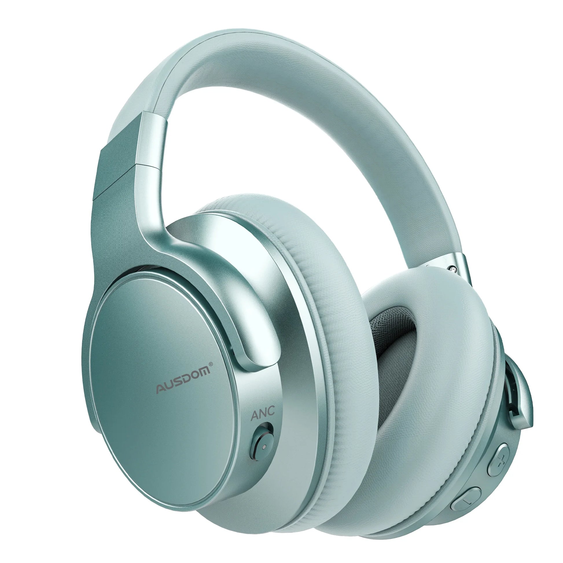 E7 Active Noise Cancelling Headphones,Wireless over Ear Bluetooth 5.0 Headsets with Mic,Mint Green