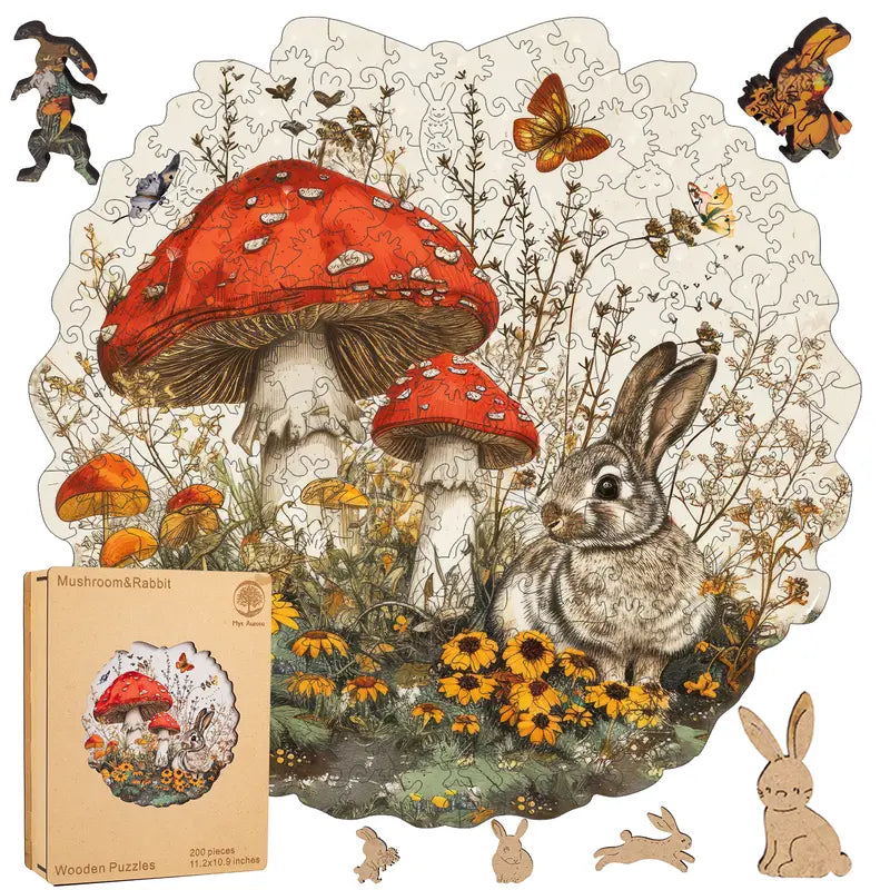 Snake Eye Mys Aurora Wooden Jigsaw Puzzle for Kids and Adults 200 500 Pcs Unique Shape Nice Box Packing Fun Challenging Brain Exercise Family Game Creative Gift for Friends Parents Grandparents Multicoloured