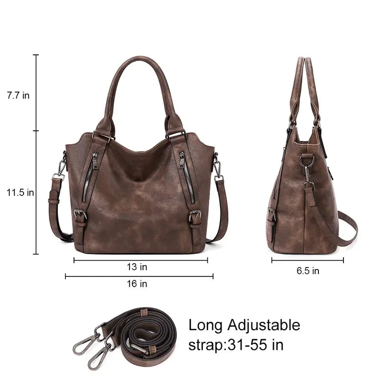 CLUCI Purses for Women Vegan Leather Handbags Tote Purse Shoulder Bag Large Ladies Hobo Bags