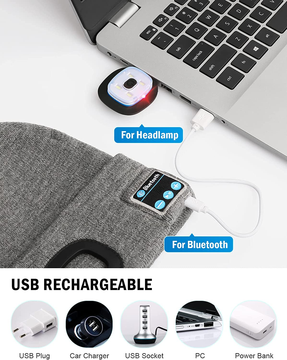 🎶✨ Light Up Your Winter! 🔦💖 Check out this Bluetooth Beanie with LED Lights & Cordless Headphones! Perfect for unique Christmas & Birthday gifts for the special guys in your life! 🎁🧢 #GiftIdeas #BluetoothBeanie #WinterEssentials