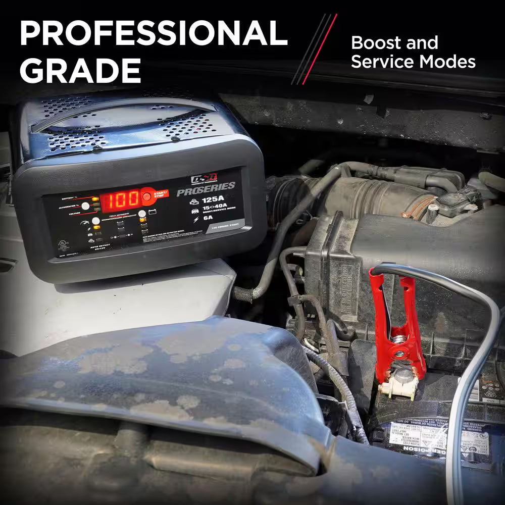Power Up Your Ride: DSR Pro 125-Amp Car Battery Charger & Engine Starter with 40A Boost for All Your Automotive Needs
