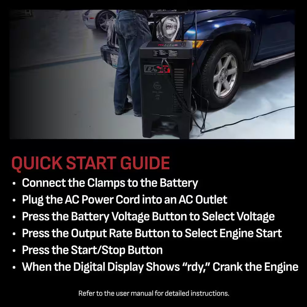Unleash Power with the DSR Proseries 250A Automatic Car Battery Charger & Engine Starter for 12V Vehicles