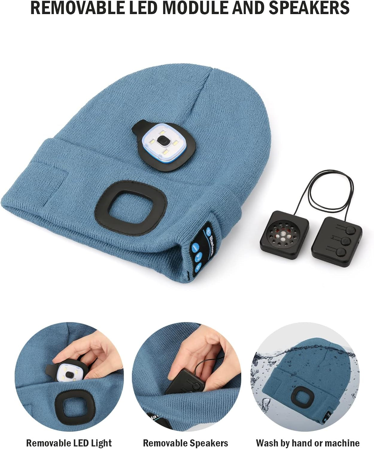 🎶✨ Light Up Your Winter! 🔦💖 Check out this Bluetooth Beanie with LED Lights & Cordless Headphones! Perfect for unique Christmas & Birthday gifts for the special guys in your life! 🎁🧢 #GiftIdeas #BluetoothBeanie #WinterEssentials