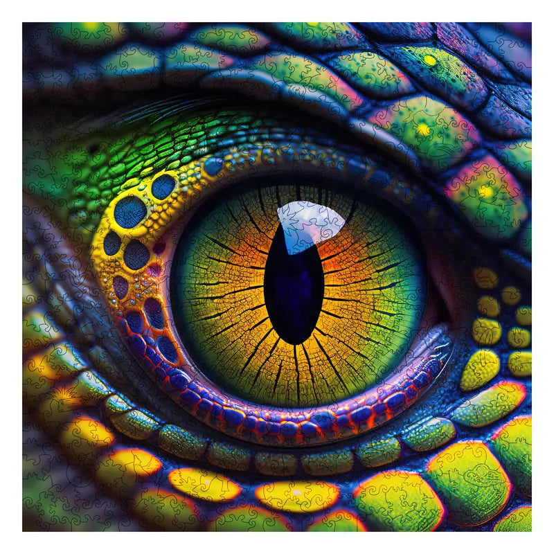 Snake Eye Mys Aurora Wooden Jigsaw Puzzle for Kids and Adults 200 500 Pcs Unique Shape Nice Box Packing Fun Challenging Brain Exercise Family Game Creative Gift for Friends Parents Grandparents Multicoloured