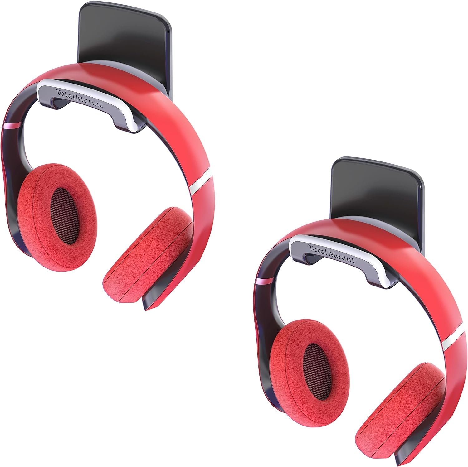 🎧 Keep Your Space Tidy! Studio-Grade Black Headphone Holder - No Screws or Damage, Just Hang & Go! 🖤✨ #HeadphoneHolder #HomeOrganization