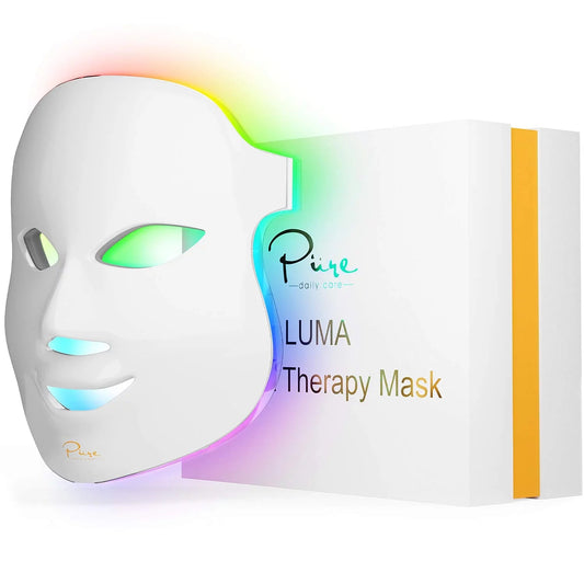 Glow Up with the LED Luma Mask! ✨ 7 Light Therapies, Timer & Remote Control for All Skin Types - Your Anti-Aging Secret! #SkincareGoals #LEDLightTherapy