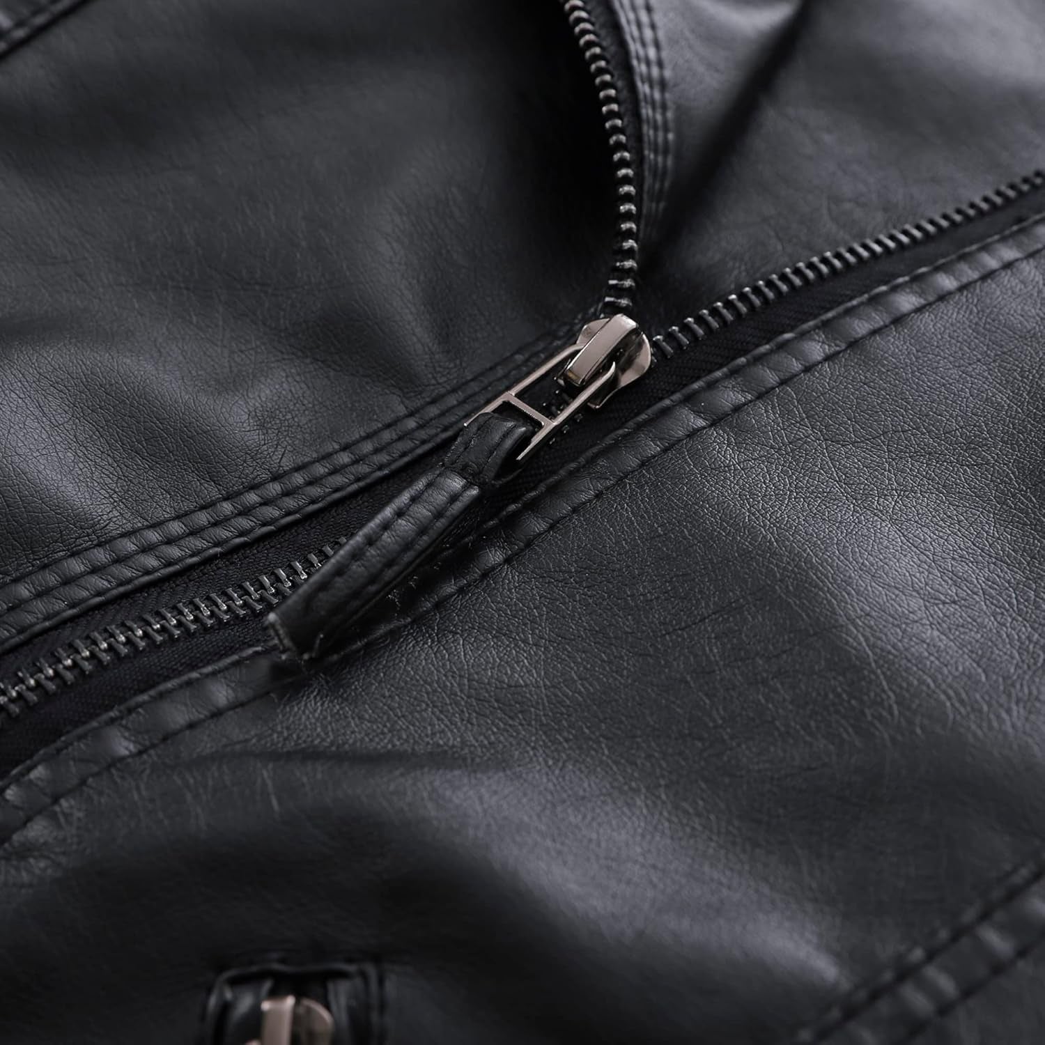 Boys Spring Faux Leather Moto Jackets Kids Zipper Fall Coats Outerwear