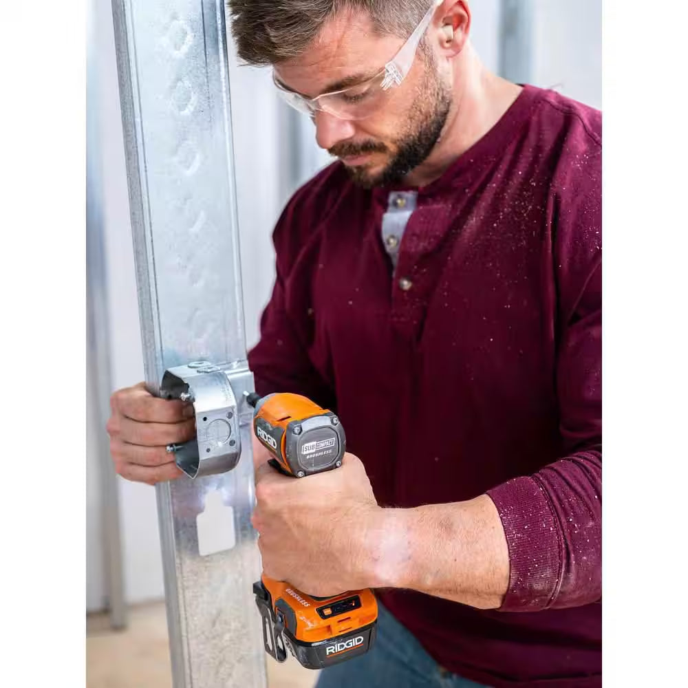 Power Up Your Projects with the 18V Subcompact Brushless Cordless Impact Driver Kit - Complete with 2.0 Ah Battery, Charger, and Tool Bag!