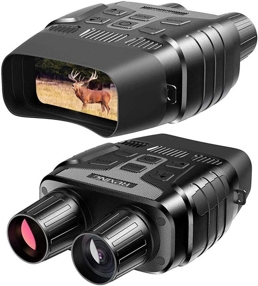 B1 Night Vision Goggles Binoculars with LCD Screen, Infrared (IR) Digital Camera, Dual Photo + Video Recording for Spotting, Hunting, Tracking up to 300 Meters (Black)