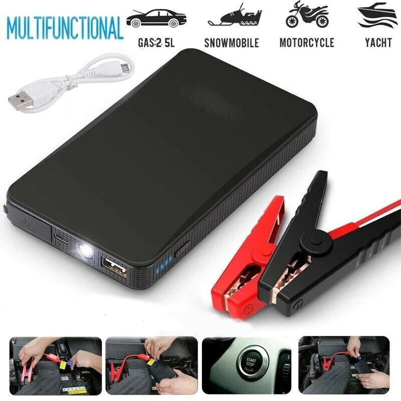 Ultimate Portable Mini Slim 20000mAh Car Jump Starter and Power Bank - Your Emergency Lifesaver!