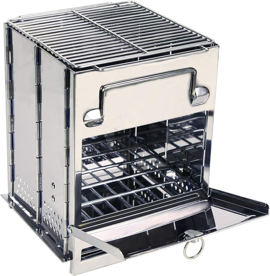 🔥 Take Your Outdoor Cooking to the Next Leve!  - Rocket Fast! 🌲 Portable Wood Burning Rocket Camp Stove - Perfect for Hiking, Camping, Picnics & BBQs! 🍖✨