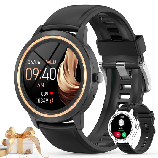 Stay connected in style! 💬⌚️ Check out our sleek 1.32" Smart Watch that lets you answer/make calls and is compatible with both Android and iOS. Perfect for your active lifestyle! 🏃‍♂️✨ #SmartWatch #TechTrends #FitnessGear