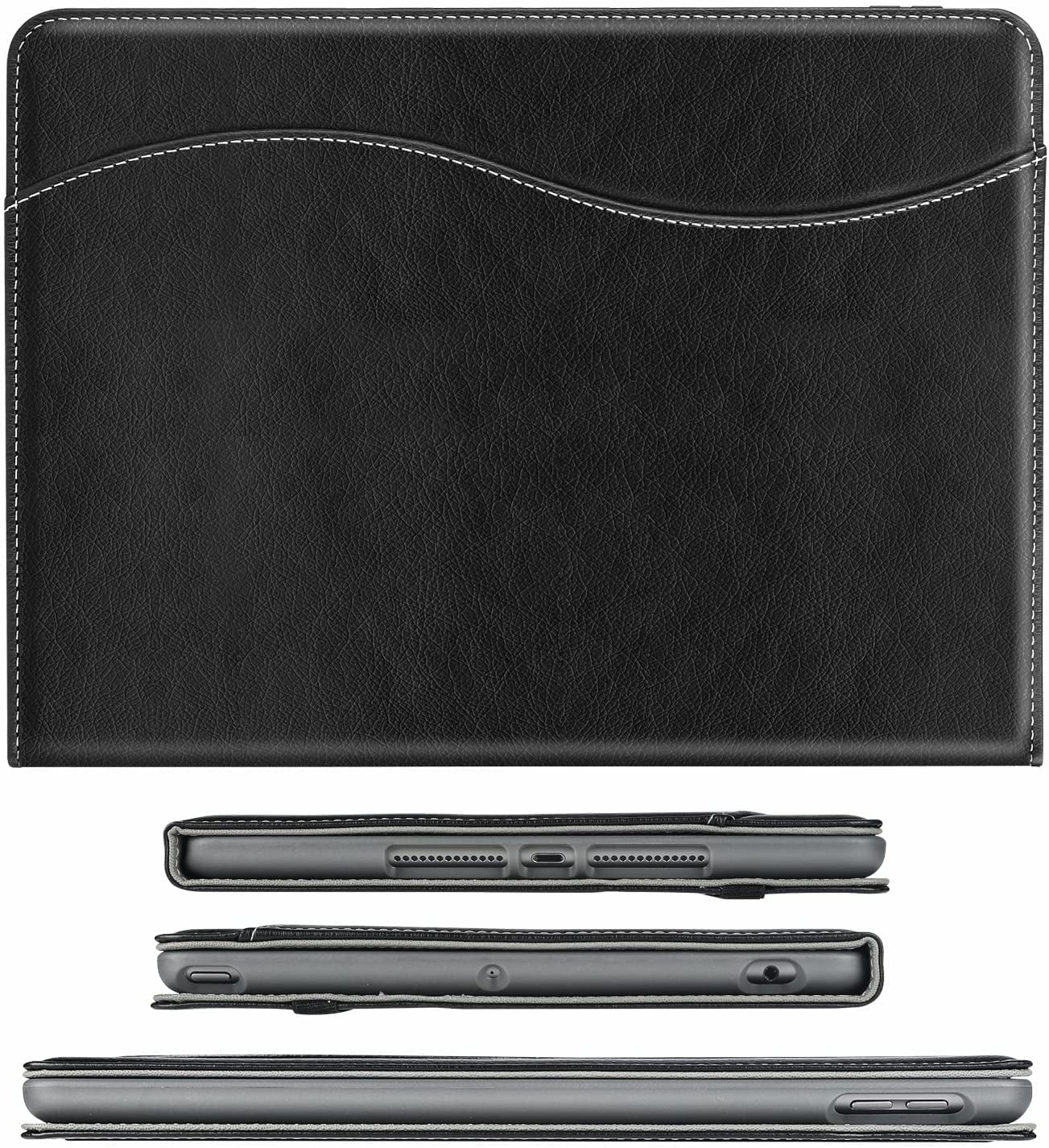 "Stylish & Functional: Leather Folio Case for iPad 9th/8th/7th Gen! 📱✨ Multiple Viewing Angles, Pencil Holder & Auto Sleep/Wake Feature! 🖊️🛡️ #iPadCase #TechStyle"